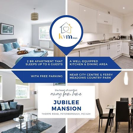Kvm - Jubilee Mansions Apartment By Kvm Stays Питерборо Екстериор снимка